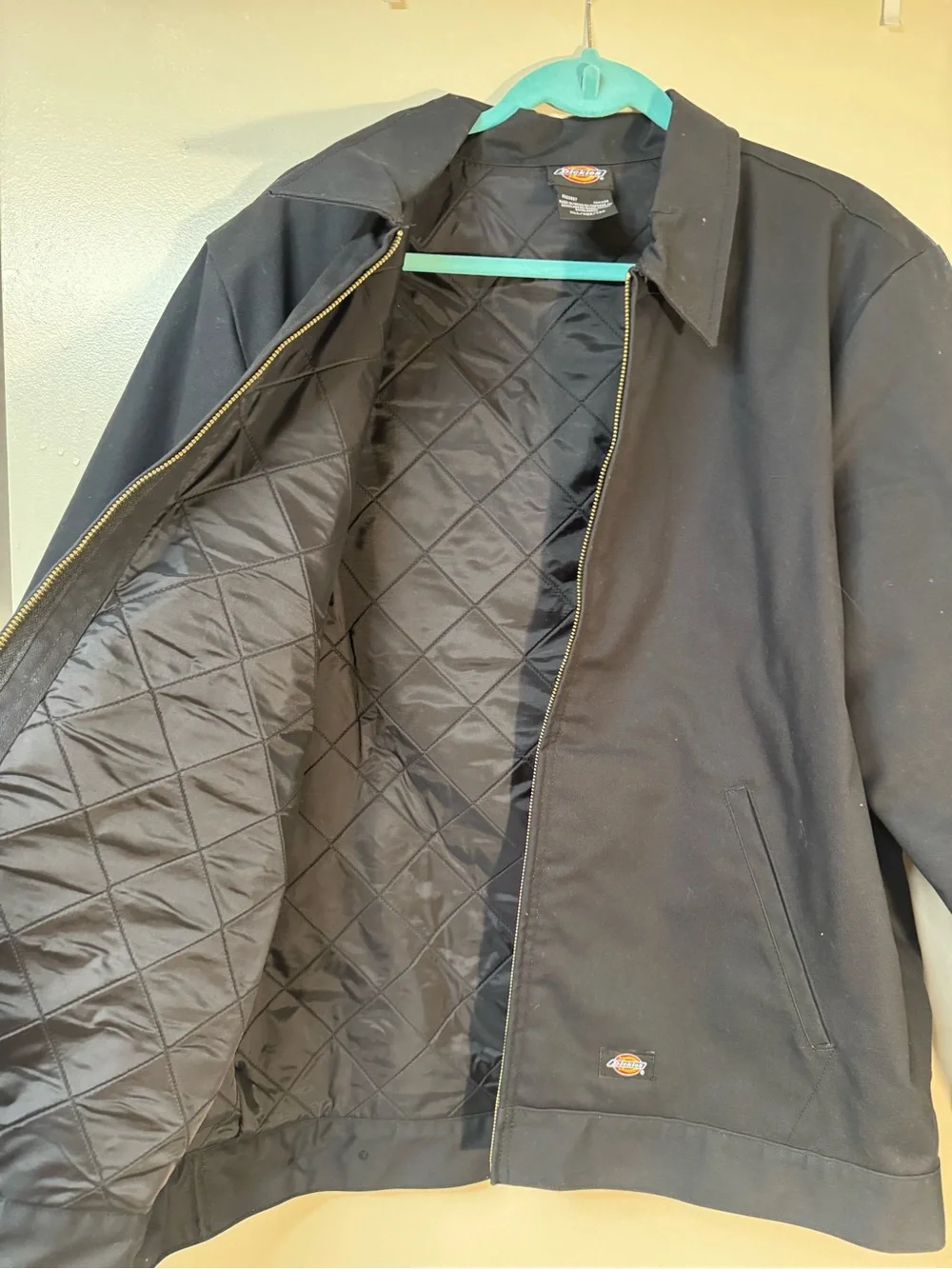Dickies Men's Black Lightweight Zip Front Jacket